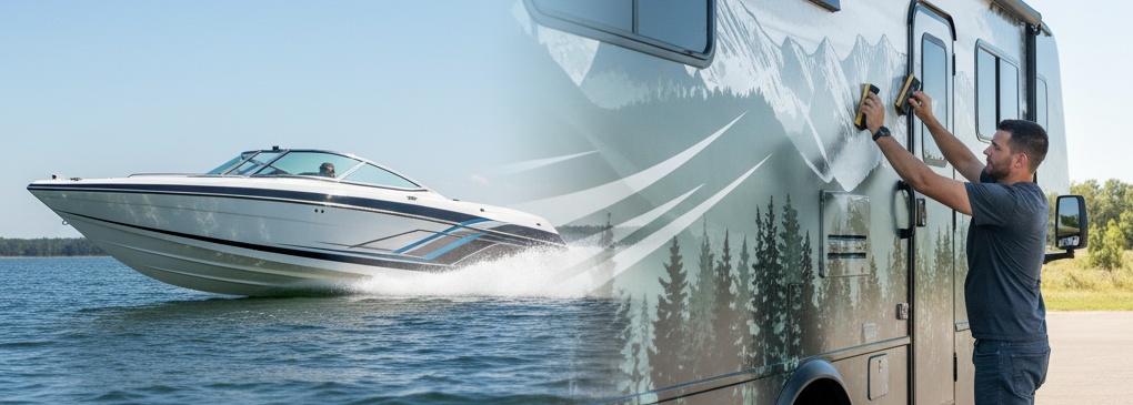 Boat and Rv Graphics Installed by Team Nutz Pittsburgh