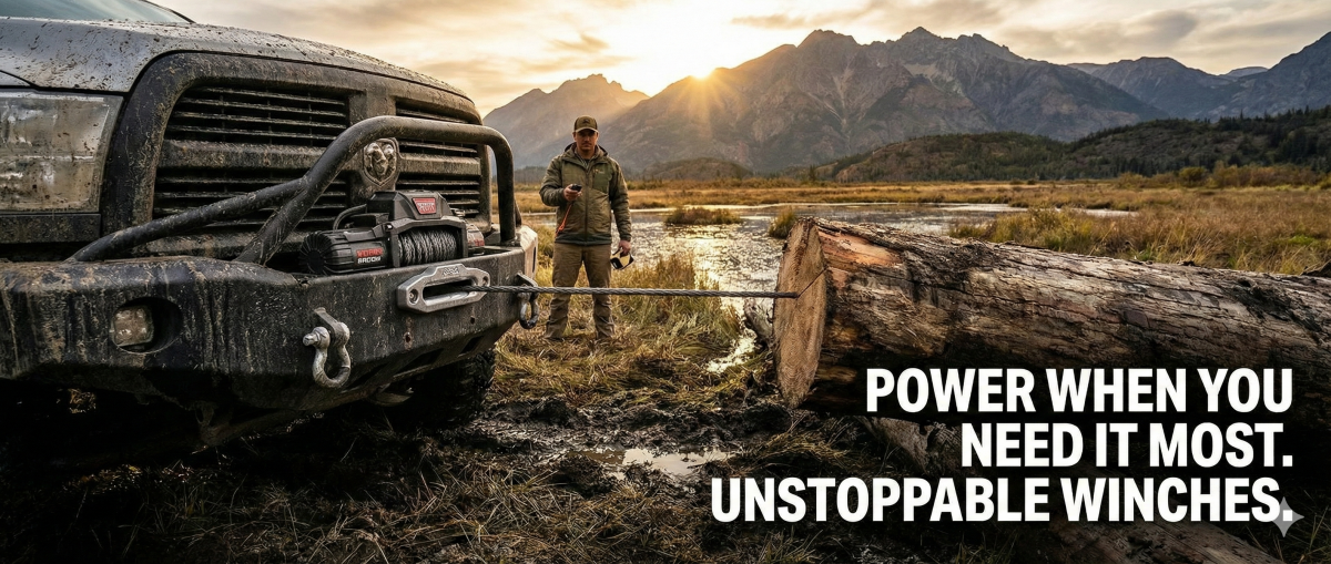 Custom Power winches installed in pittsburgh for trucks and jeeps