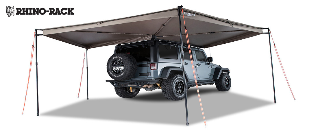 Rhino-Rack awning for jeep overlanding build