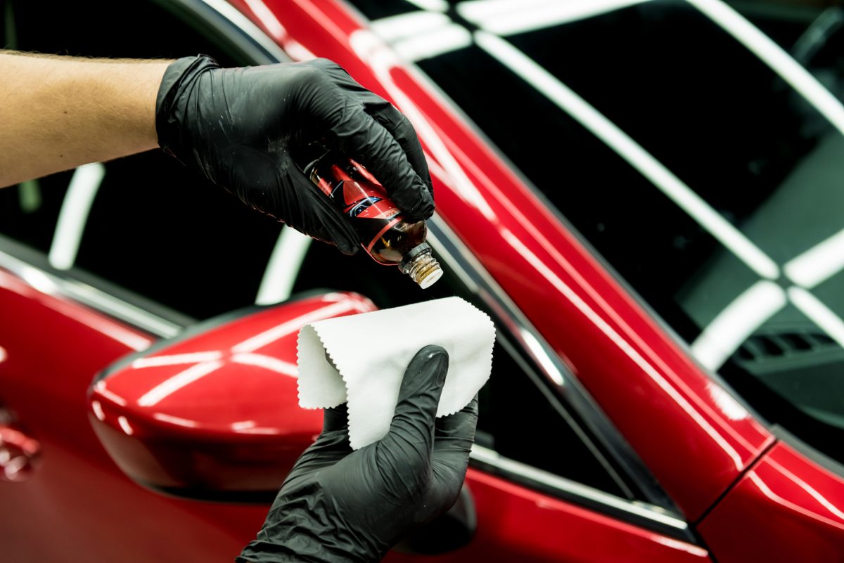nano, graphene ceramic coating applied to vehicle by a professional