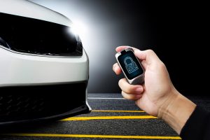 two way remote starter with an lcd screen
