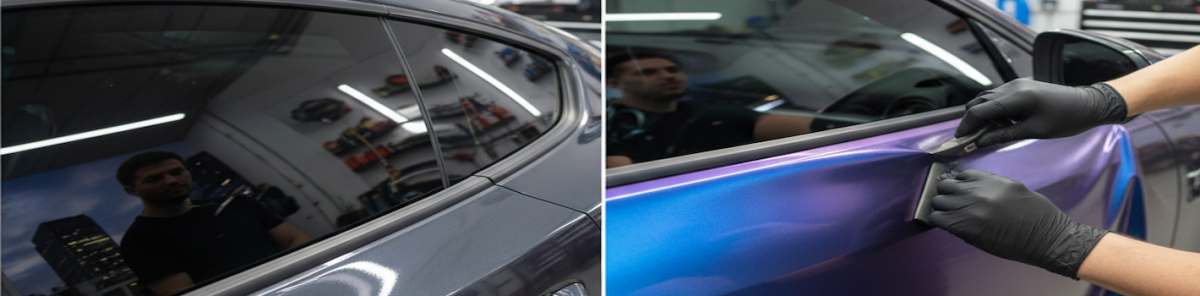 Car window tint and vinyl wrap installed by Team Nutz Pittsburgh