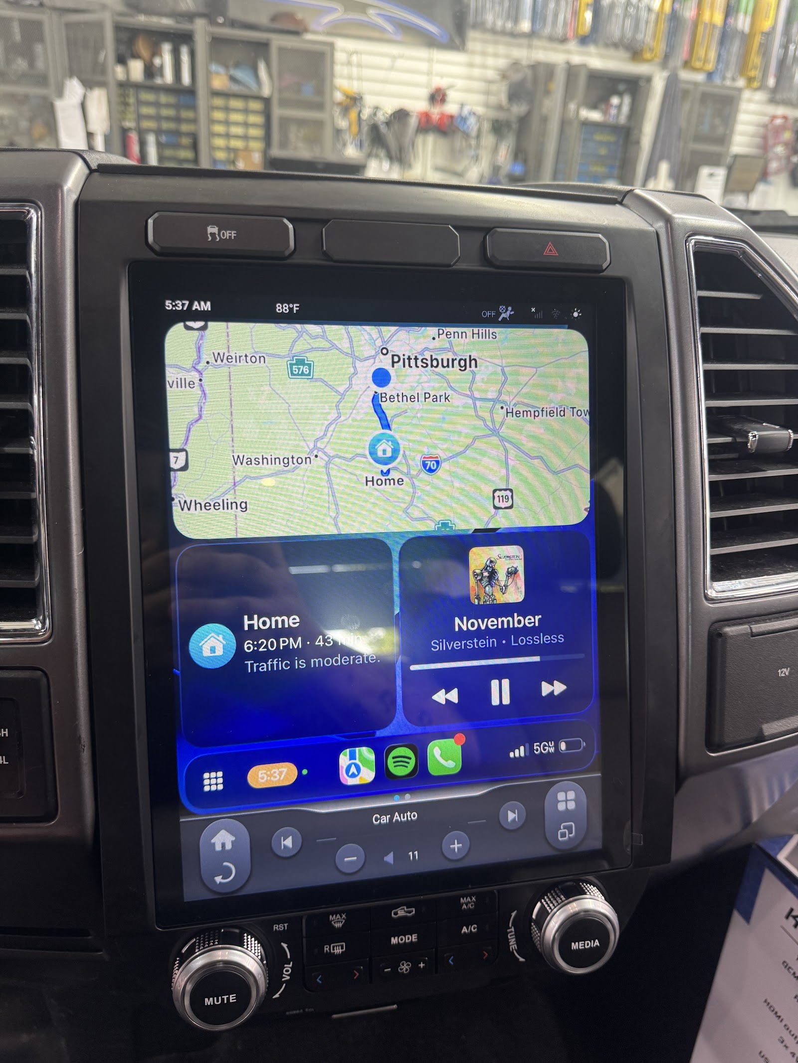 Aftermarket heated seat installation and ambient lighting Team Nutz Pittsburgh
